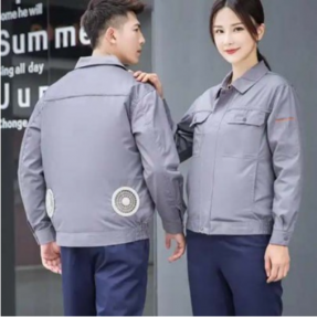 REFLECTIVE ANTIFLAME WHOLESALE LABOR INSURANCE WELDING PRINTING ON PRODUCTION SUIT SET WOMEN MEN SAFETY WORK CLOTHES WITH FAN REFLECTIVE ANTIFLAME WHOLESALE LABOR INSURANCE WELDING PRINTING ON PRODUCTION SUIT SET WOMEN MEN SAFETY WORK CLOTHES WITH FAN